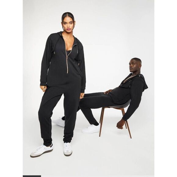 Savage Fenty Jumpsuit One Piece Womens 2XL Plus Mens XL Forever Savage Hooded Bl - Picture 1 of 8
